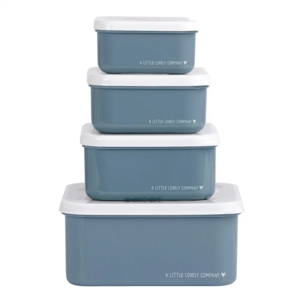 A Little Lovely Company Σετ 4 Δοχεία Φαγητού Vehicles - 3