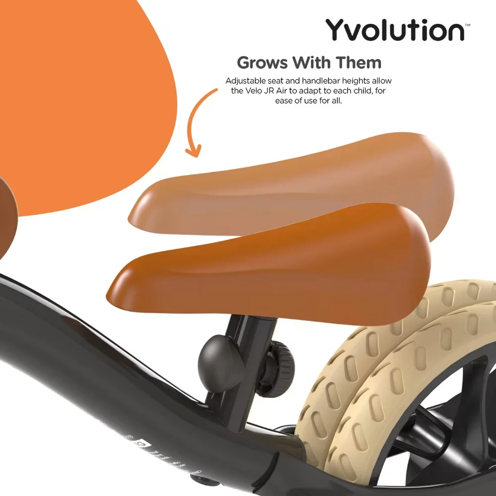 Y Volution Velo Junior 2021 Ποδήλατο Ισορροπίας Μαύρο - 4
