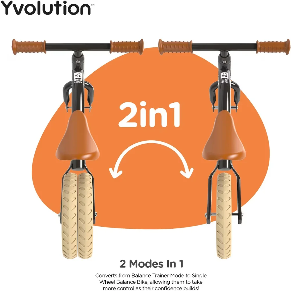 Y Volution Velo Junior 2021 Ποδήλατο Ισορροπίας Μαύρο - 5