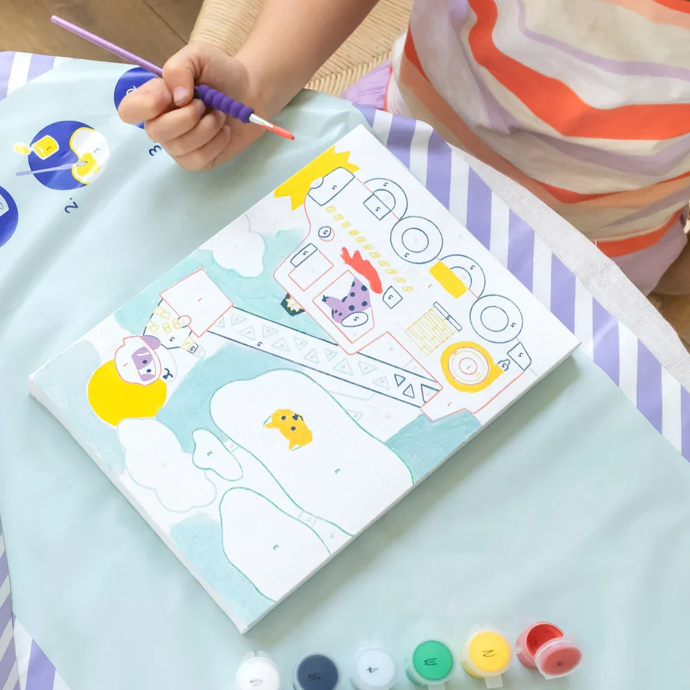 Petit Pinceau Σετ Ζωγραφικής με Αριθμούς Wouf - 3