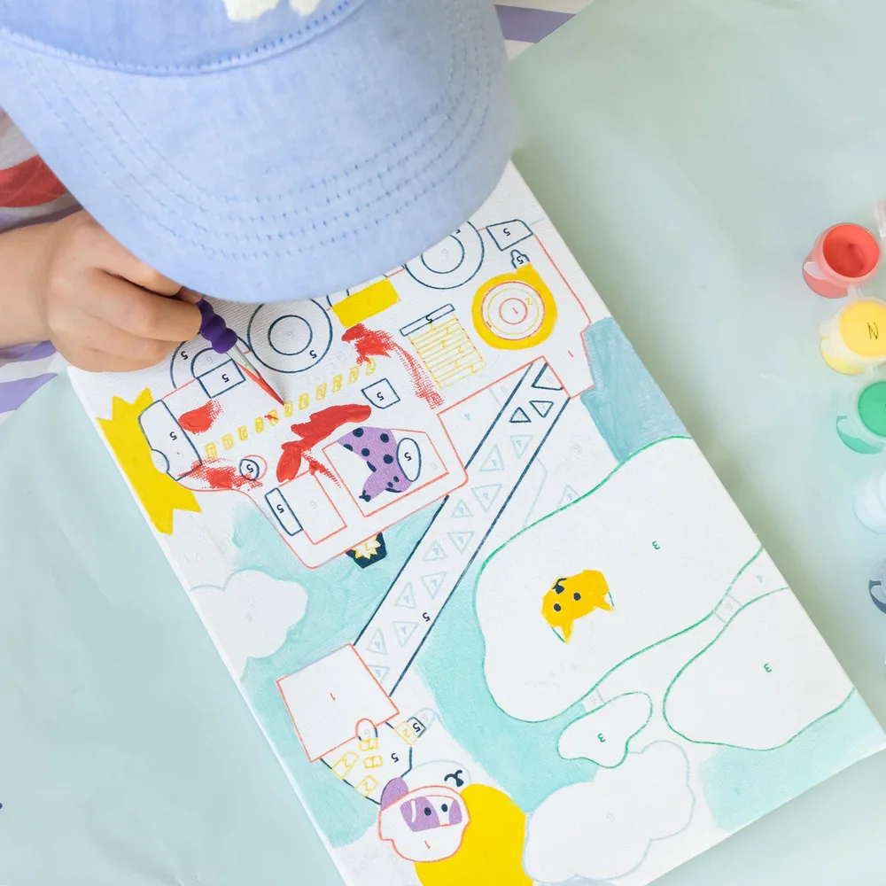 Petit Pinceau Σετ Ζωγραφικής με Αριθμούς Wouf - 5