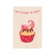 Cozywood Ξύλινη Κάρτα Ροζ Cupcake - 2