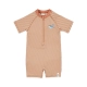 Little Dutch Ολόσωμο Κοντομάνικο Μαγιό Ocean Brown Stripes 6-12 μηνών - 1