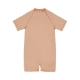 Little Dutch Ολόσωμο Κοντομάνικο Μαγιό Ocean Brown Stripes 6-12 μηνών - 2