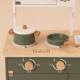 Ξύλινη Παιδική Κουζίνα με Κατσαρολικά Vintage Green - 8