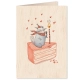 Cozywood Ξύλινη Κάρτα Cat and Cake - 2