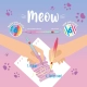 Legami Σετ Μαρκαδόροι Dual Tip Layering Multicolor Meow 6 τεμάχια - 2