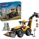 Lego City Yellow Backhoe Loader - 3