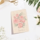 Cozywood Ξύλινη Κάρτα Pink Peonies - 4