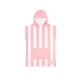 Dock & Bay Παιδικό Πόντσο Quickdry Malibu Pink Microfiber 6-10 ετών - 2