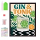 Splat Planet Σετ Diamond Painting Gin and Tonic σε Καμβά με Τελάρο