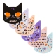 Puckator Βιβλιαράκι με Αυτοκόλλητα σε Σχήμα Γάτας Spooky Stickers 10 Σελίδες - 1