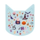 Puckator Βιβλιαράκι με Αυτοκόλλητα σε Σχήμα Γάτας Spooky Stickers 10 Σελίδες - 9
