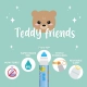 Legami Μαρκαδόροι Teddy Friends Σετ 12 Χρώματα - 4