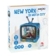 MathV Games Ξύλινη Κατασκευή Vintage TV New York Is Not A City