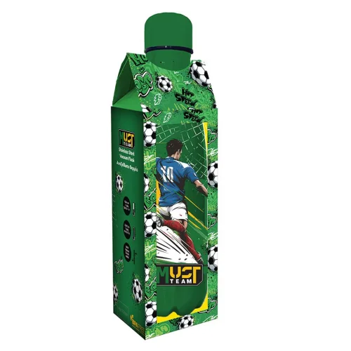 Must Team Παγούρι Θερμός Ανοξείδωτο με Καπάκι Football 500 ml