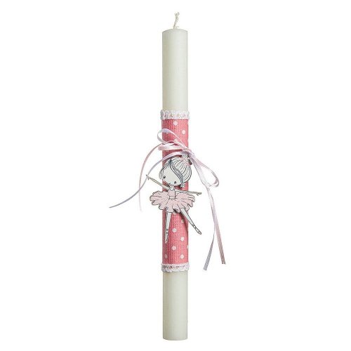 Λαμπάδα Στρογγυλή Αρωματική Μπαλαρίνα