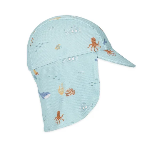 Little Dutch Παιδικό Καπέλο Ήλιου Ocean Friends Νο 3 (48,5-50 εκ.)