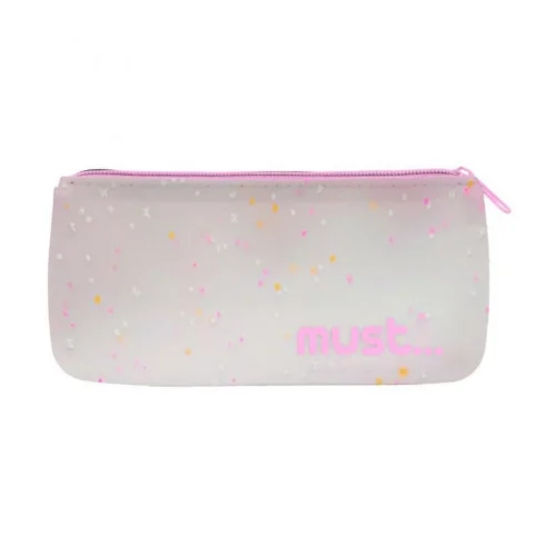 Must Focus Κασετίνα Σιλικόνης Φλατ Κονφετί σε 4 Χρώματα