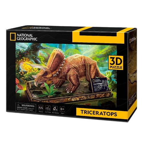Cubic Fun 3D Παζλ Triceratops 44 τεμ.