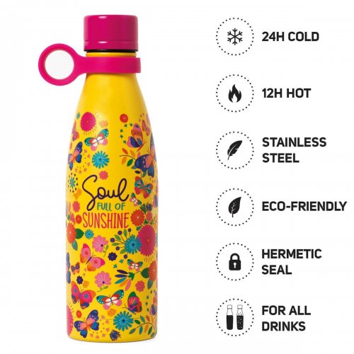 Legami Milano Ανοξείδωτο Μπουκάλι-Θερμός Hot&Cold Buttefiles 500ml