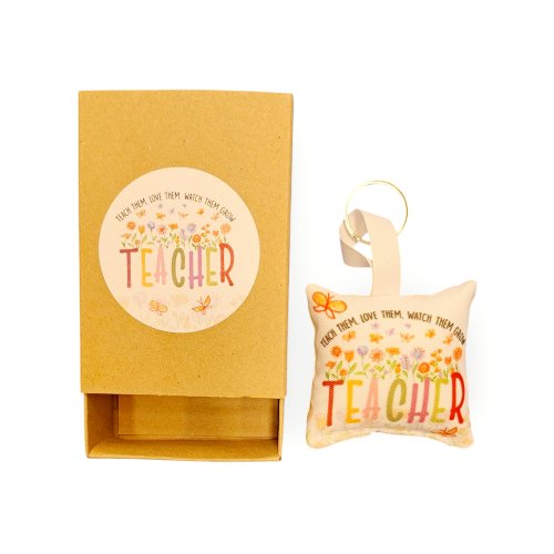 Μπρελόκ Μαξιλαράκι με Κουτί Teacher