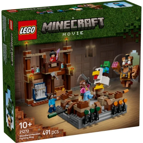 Lego Minecraft Movie Woodland Mansion Fighting Ring