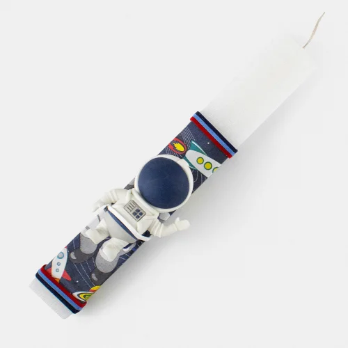 Λαμπάδα Πλακέ με Σβήστρα Αστροναύτη