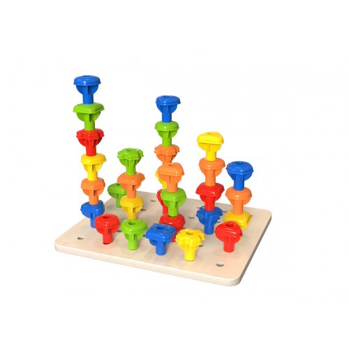 Tooky Toy Ξύλινο Παιχνίδι Λογικής Στοίβαξης - 3