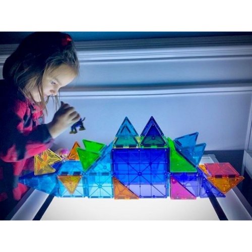 Magna-Tiles Μαγνητικό Παιχνίδι 100 Κομματιών Clear Colors - 10