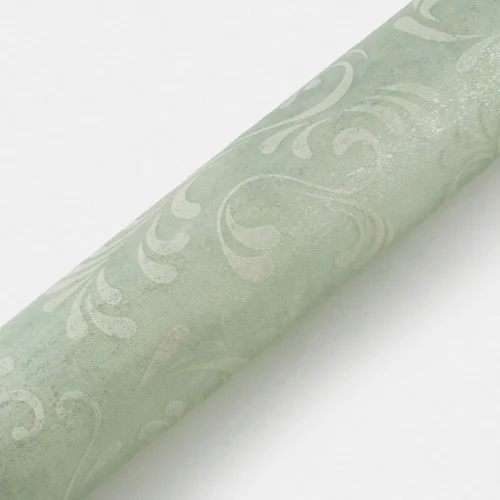 Λαμπάδα Στρογγυλή με Λευκό - Βεραμάν Σχέδιο Λαχούρ