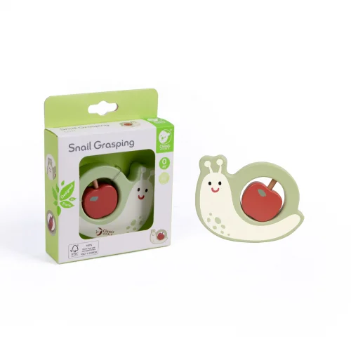 Classic World Ξύλινη Κουδουνίστρα Σαλιγκάρι