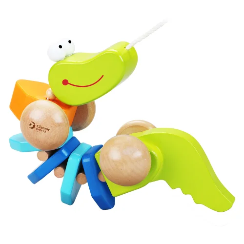 Classic World Ξύλινος Συρόμενος Κροκόδειλος