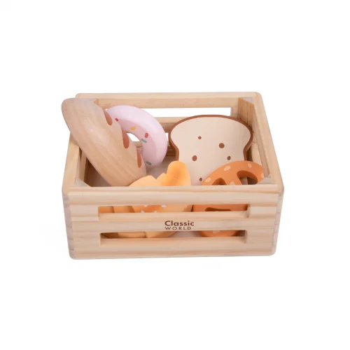 Classic World Ξύλινο Καλάθι με Ψωμί