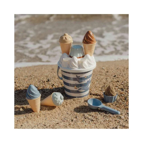 Little Dutch Σετ Κουβαδάκια Παραλίας Ice cream Ocean World Μπλε