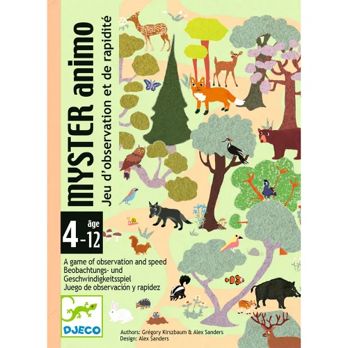 Djeco Επιτραπέζιο Παρατηρητικότητας και Ταχύτητας με Kάρτες Myster Animo
