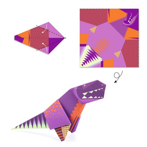 Djeco Οριγκάμι Κατασκευή Δεινόσαυροι - 4