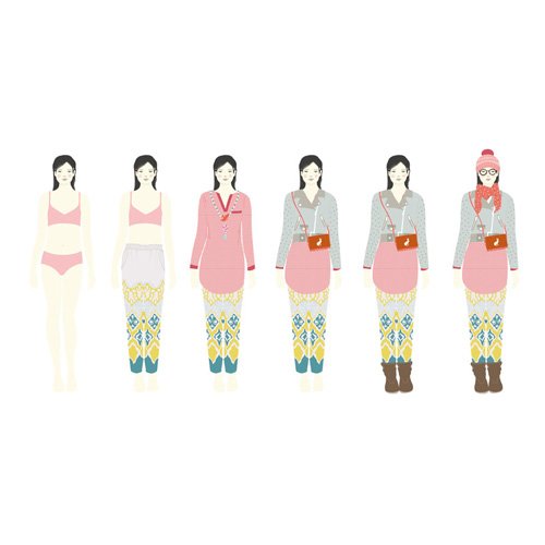 Djeco Ντουλάπα Κοριτσιών Ντύνω Κορίτσια με Ρούχα και Αξεσουάρ - 2