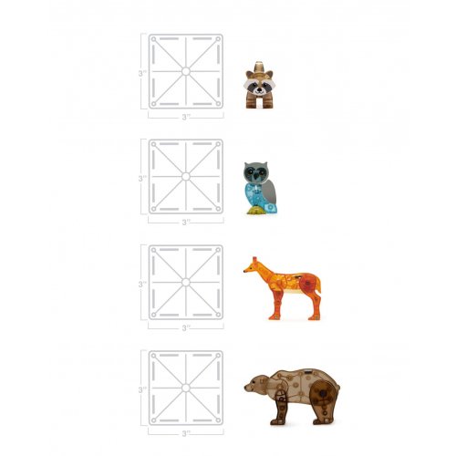 Magna-Tiles Μαγνητικό Παιχνίδι 25 Κομματιών Forest Animals - 11