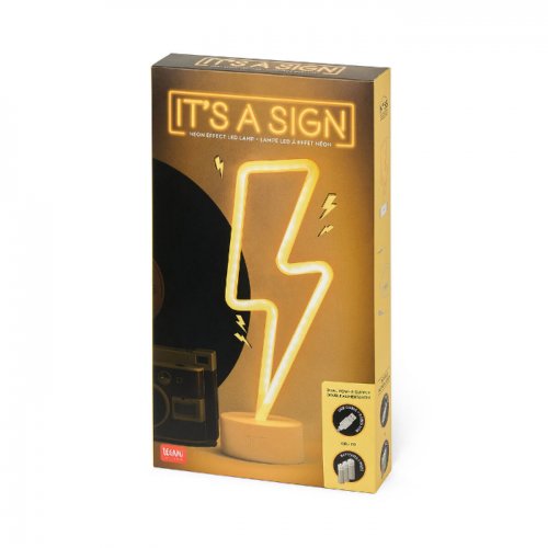 Legami Neon Effect Led Lamp It’s a Sign Flash
