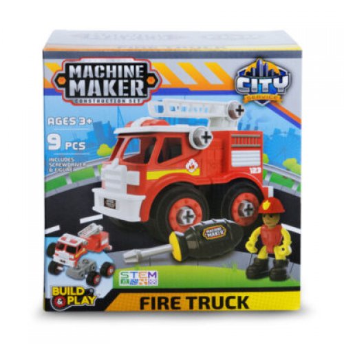 Nikko Κατασκευή Πυροσβεστικού Machine Maker - Fire Truck (8”/20cm) - 2