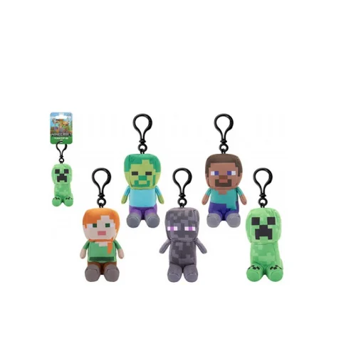 PMS Μπρελόκ Λούτρινο Minecraft Character 13 εκ.