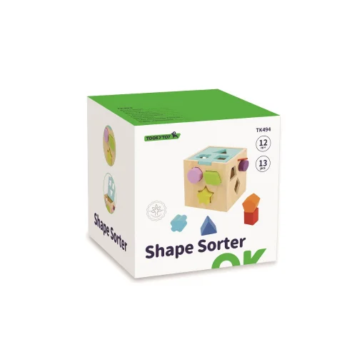 Tooky Toy Ξύλινος Κύβος Σφηνώματα