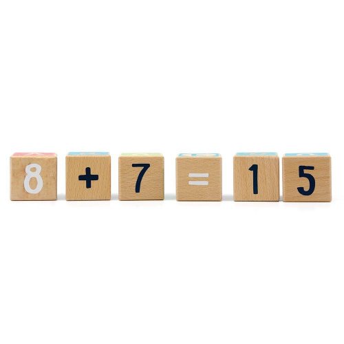 Svoora Ξύλινοι Κύβοι Οξιάς με Γράμματα & Αριθμούς - 5