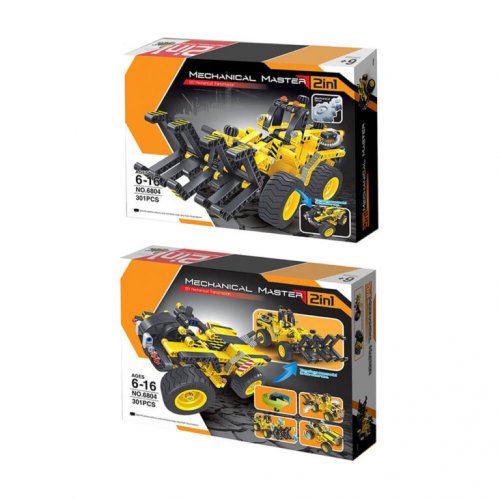 Mechanical Master 2 in 1 Construction Timber Grab & Dune Buggy – 301pcs. - 3