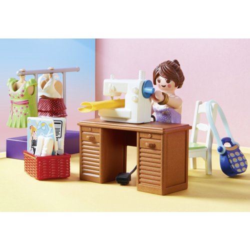 Playmobil Dollhouse Υπνοδωμάτιο με Ατελιέ Ραπτικής