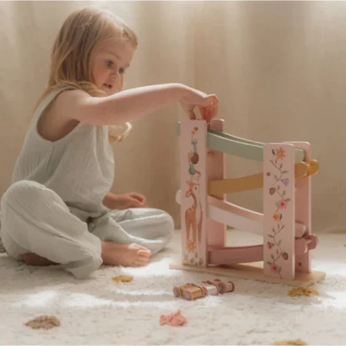 Little Dutch Ξύλινη Πίστα Αγώνων με Αυτοκινητάκια Fairy Garden