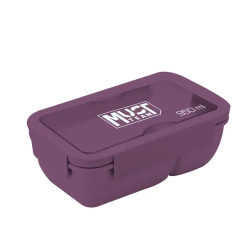 Must Φαγητοδοχείο Μωβ με Κουτάλι και Πιρούνι 950 ml