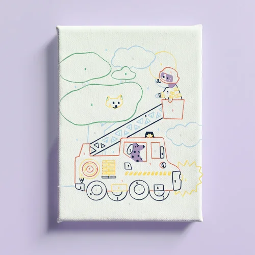 Petit Pinceau Σετ Ζωγραφικής με Αριθμούς Wouf