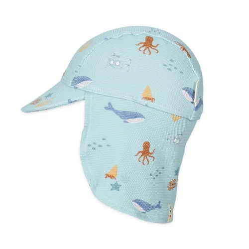 Little Dutch Παιδικό Καπέλο Ήλιου Ocean Friends Νο 3 (48,5-50 εκ.)